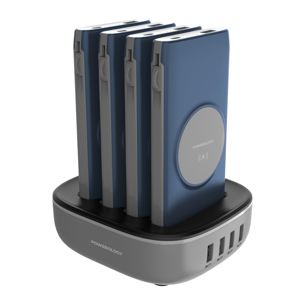 Powerology 4in1 station 10000mah 20w pd qc wireless power bank with built-in lightning ... 
Powerology 4in1 station 10000mah 20w pd qc wireless power bank with built-in lightning ...