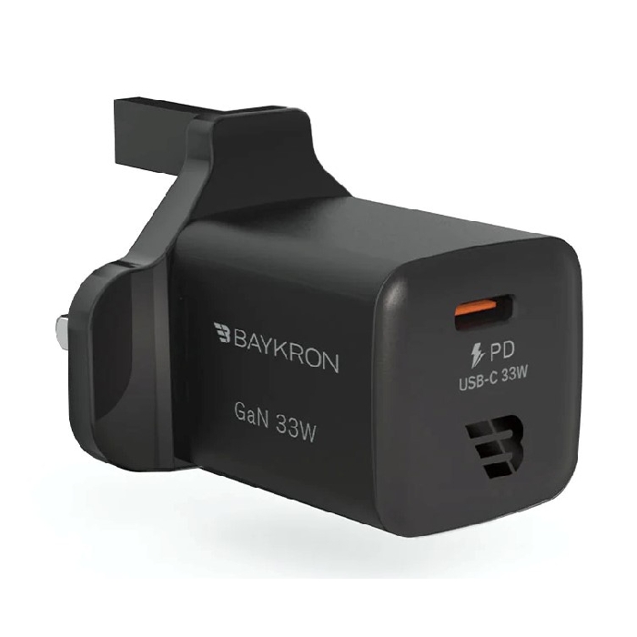 Baykron premium gan mini ultra fast wall charger, 33w, 1 usb-c port, uk plug, ba-wc-002...
Baykron premium gan mini ultra fast wall charger, 33w, 1 usb-c port, uk plug, ba-wc-002...