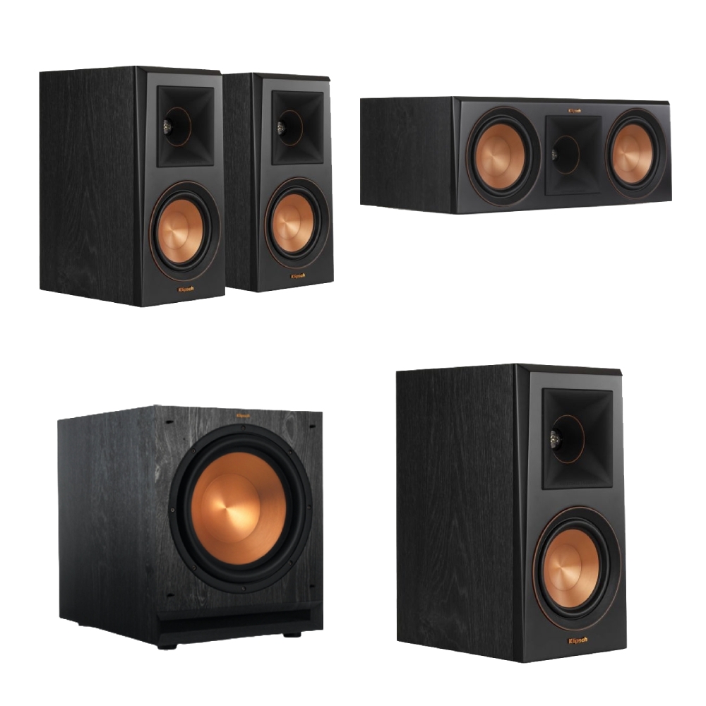 Klipsch 12-inch active subwoofer + center channel speaker + bookshelf speaker + floorst...
Klipsch 12-inch active subwoofer + center channel speaker + bookshelf speaker + floorst...