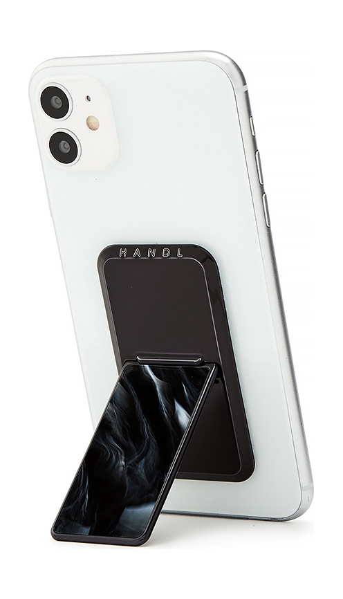 Handlstick marble smartphone holder - black