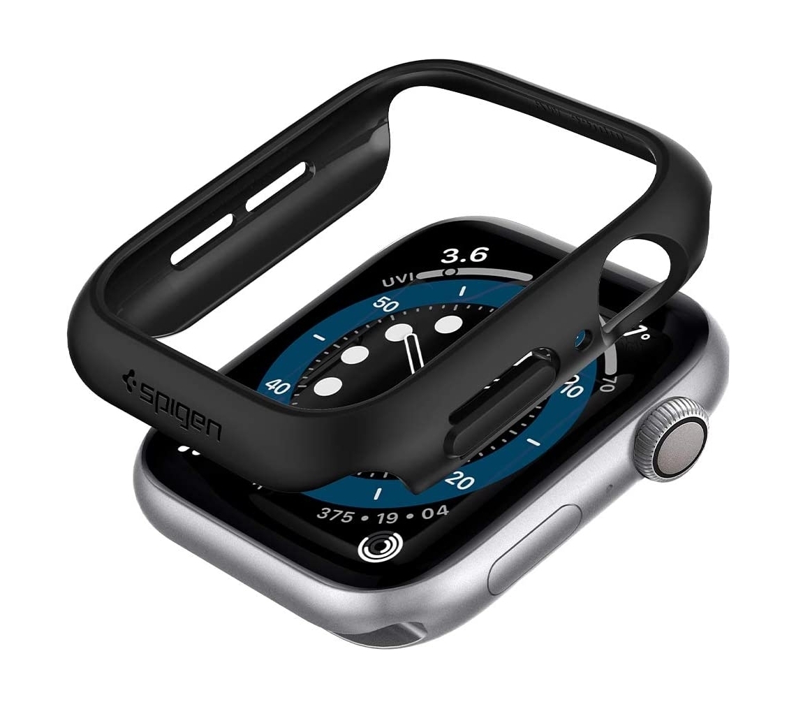 Spigen thin fit apple watch series 6/se/5/4 40mm case - black
Spigen thin fit apple watch series 6/se/5/4 40mm case - black
