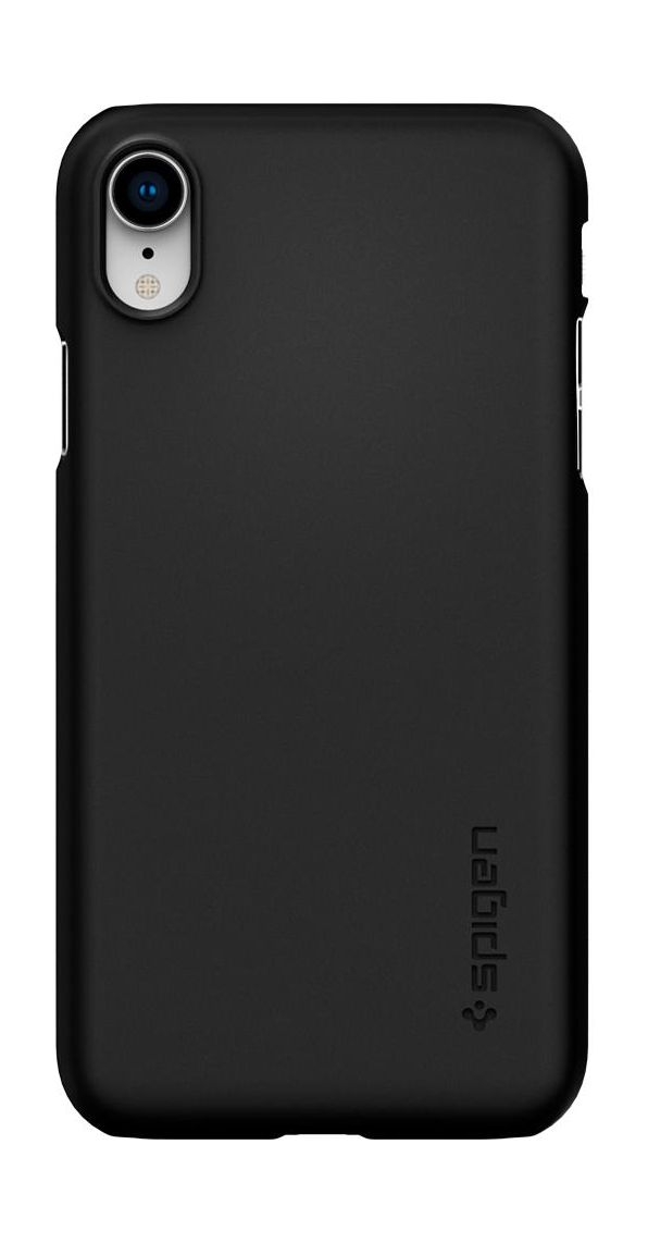 Buy Spigen thin fit case for iphone xr (064cs24864) - black in Saudi Arabia