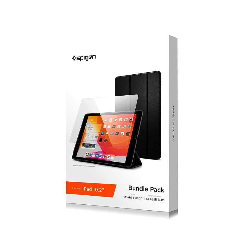 Buy Spigen smartfold case with screen protector ipad 10. 2 inch bundle in Saudi Arabia