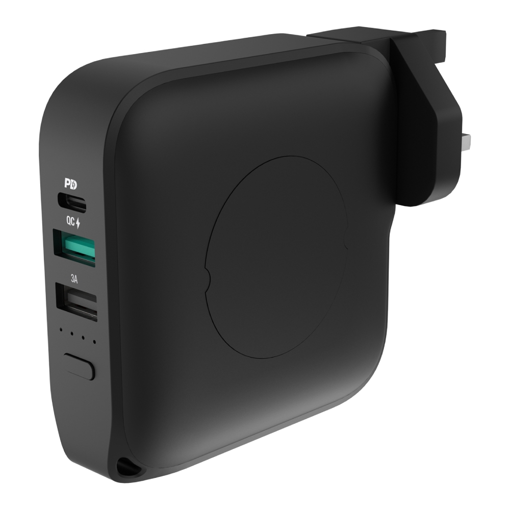 

Powerology 10000mah pd 20w magsafe wall charger & power bank - black