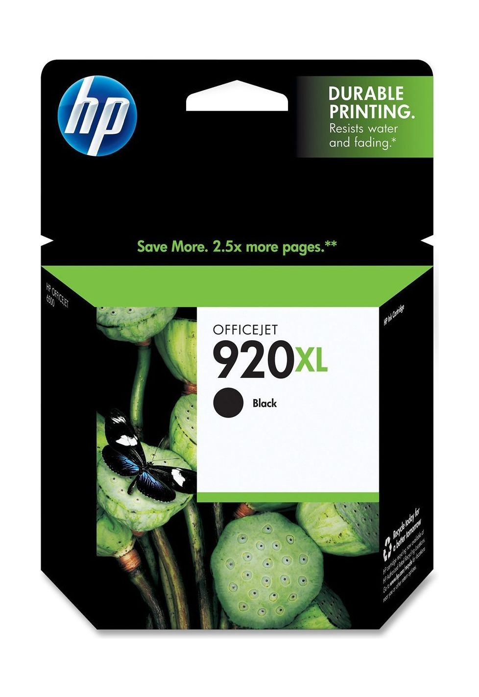 Buy Hp ink 920xlb for inkjet printing 1200 page yield - black (single pack) in Saudi Arabia