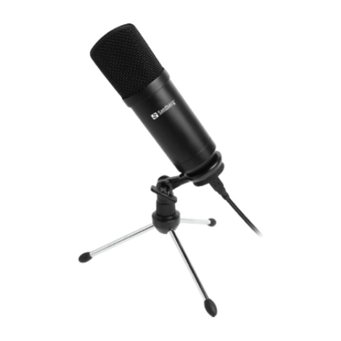 

Sandberg streamer usb desk gaming microphone - black