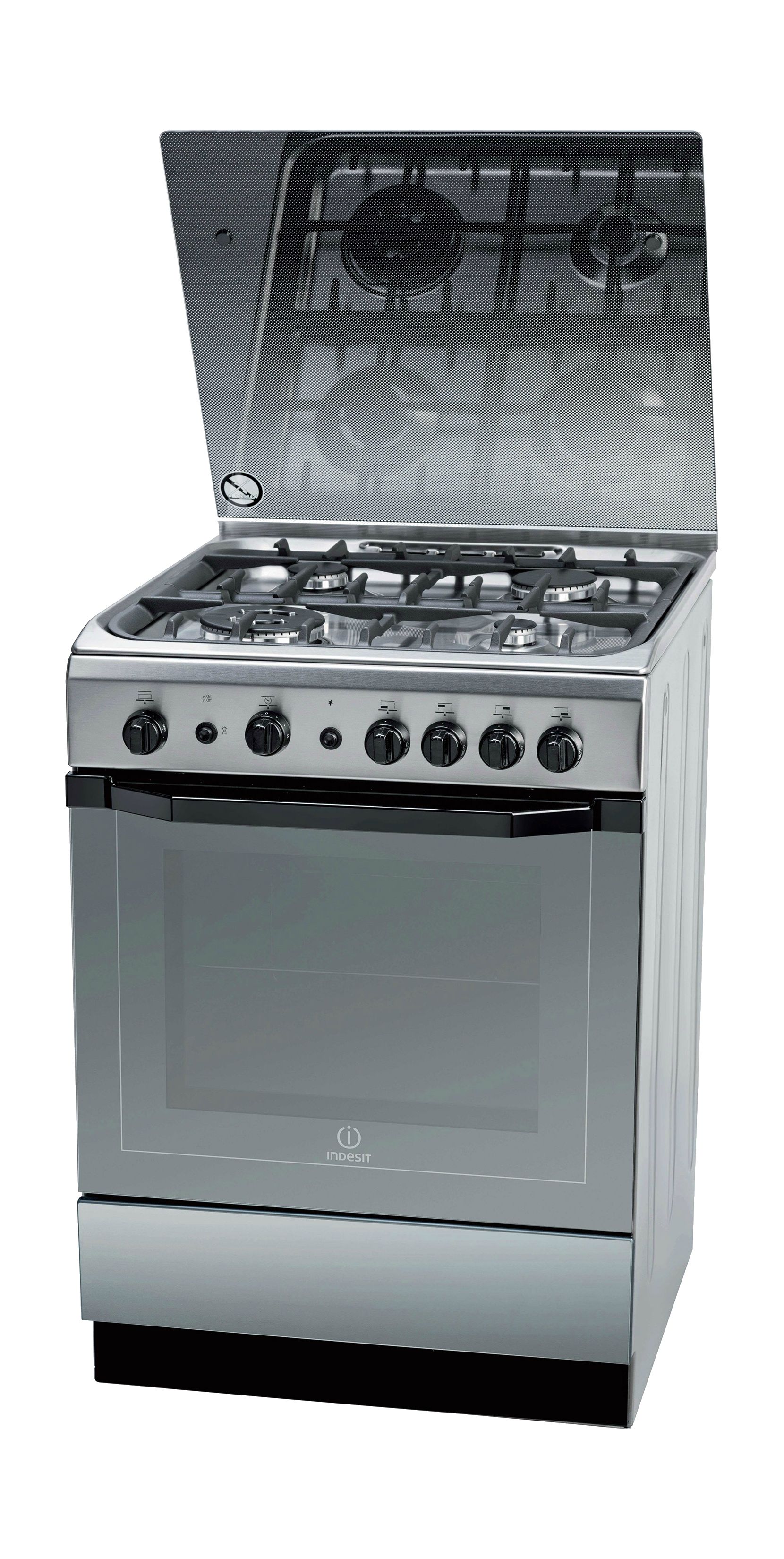 

Indesit 60x60 cm 4-burner free standing gas cooker (i6tg1g(x)gh/ex)