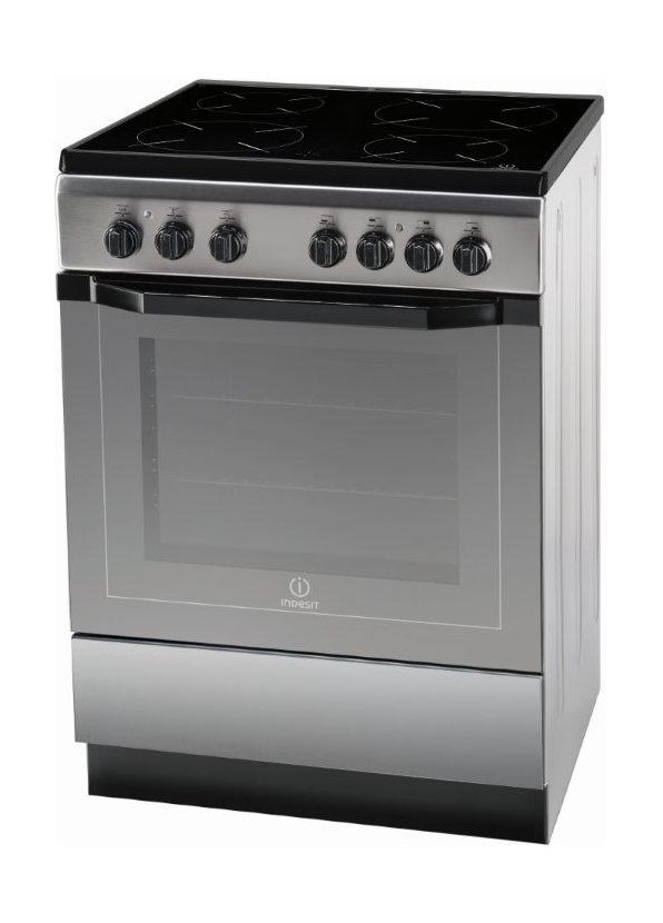 

Indesit 60x60cm 4-burners free standing electric cooker (i6vv2a(x)/ex)