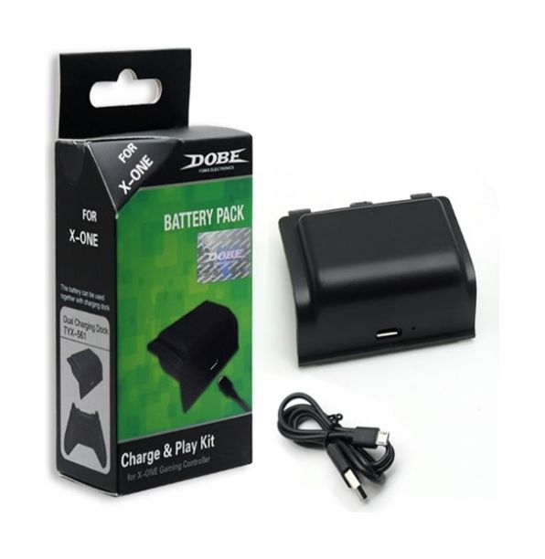 

Dobe charge and play battery kit for xbox one controller - black