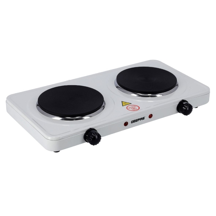 Buy Geepas electric double hot plate 2000w (ghp32014) in Saudi Arabia