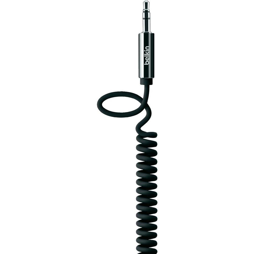 

Belkin mixit coiled aux audio 1. 8m cable - black (av10126cw06-blk)