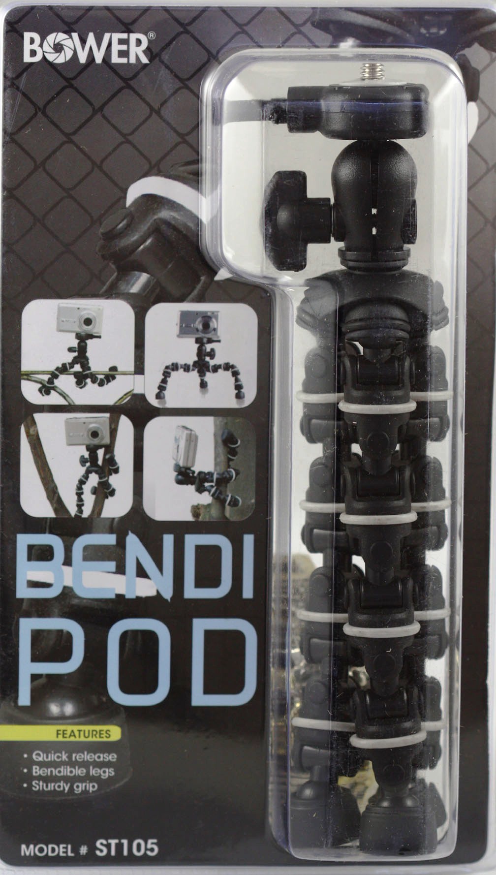 

Bower st105 bendipod flexible camera tripod - black/white
