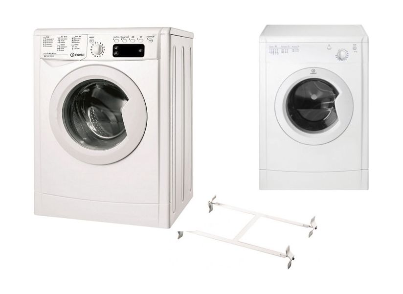 

Indesit iwe61051ceco 6kg front load washer + indesit idv 75(kw) front loader air-vented...