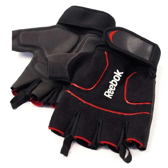 

Reebok medium lifting gloves, ragb-11233bk – red/black