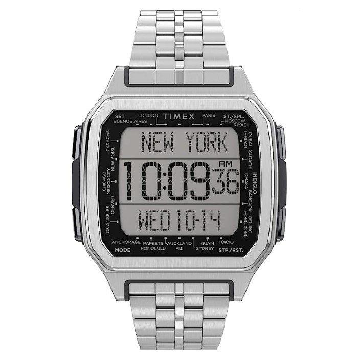 

Timex command urban watch for men, digital, 47mm, stainless steel strap, tw2u17000 – si...