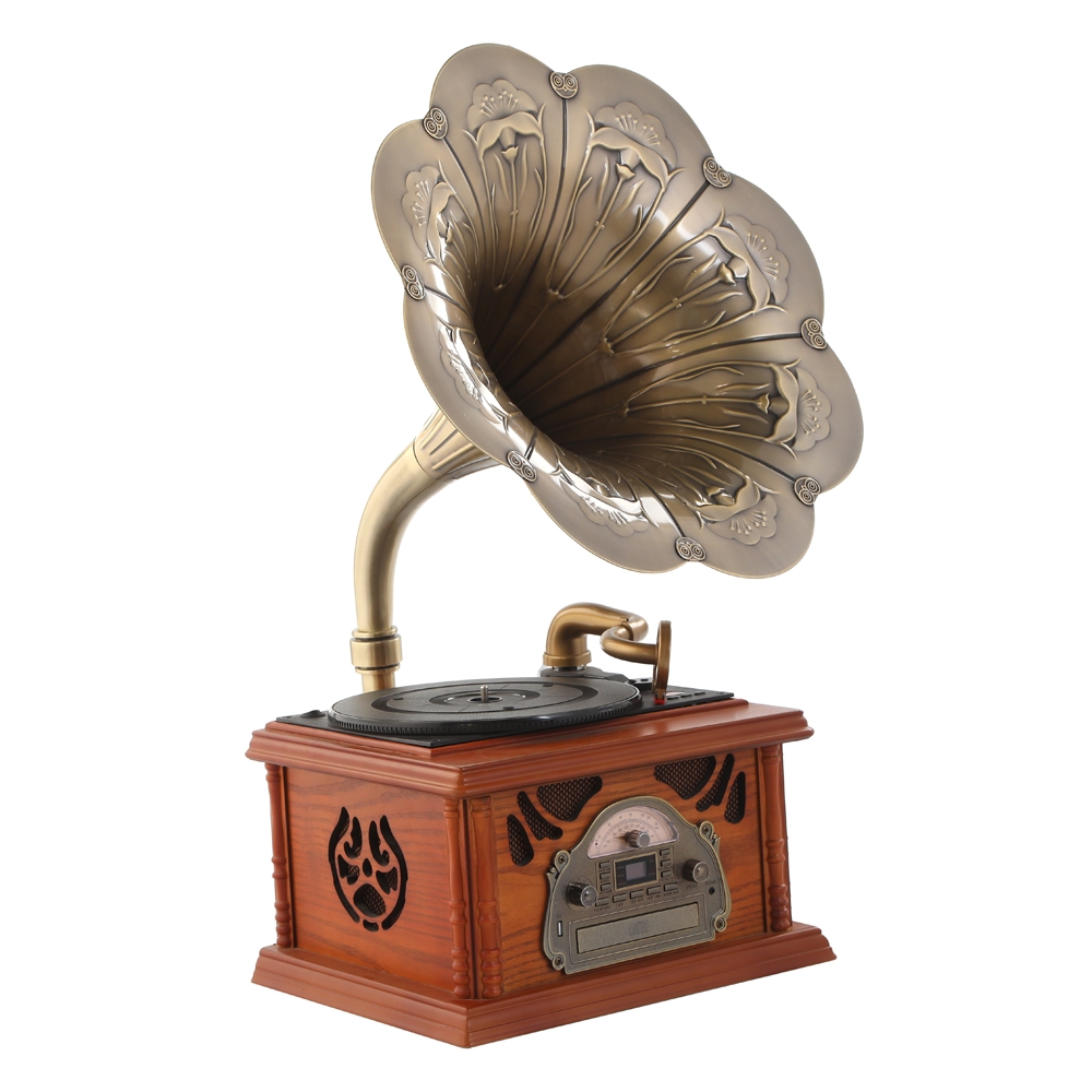 

Eq gramophone turntable bt/usb/am/fm (411a)