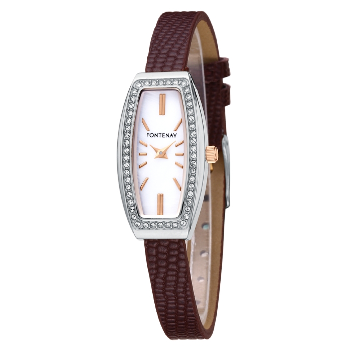 

Fontenay 28mm analog ladies leather watch - 327wakmd
