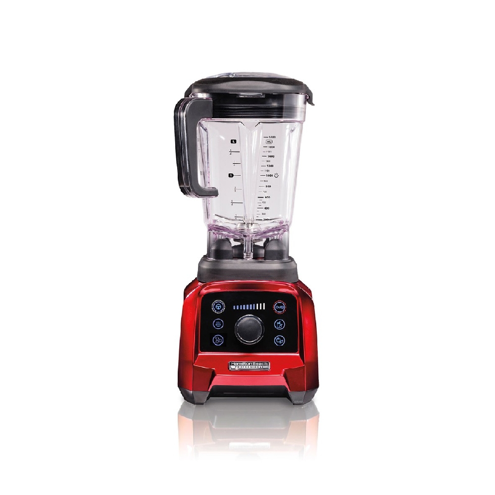 

Hamilton beach pro countertop blender, 1400w, 1. 8 liters, 58928-sau – black/red