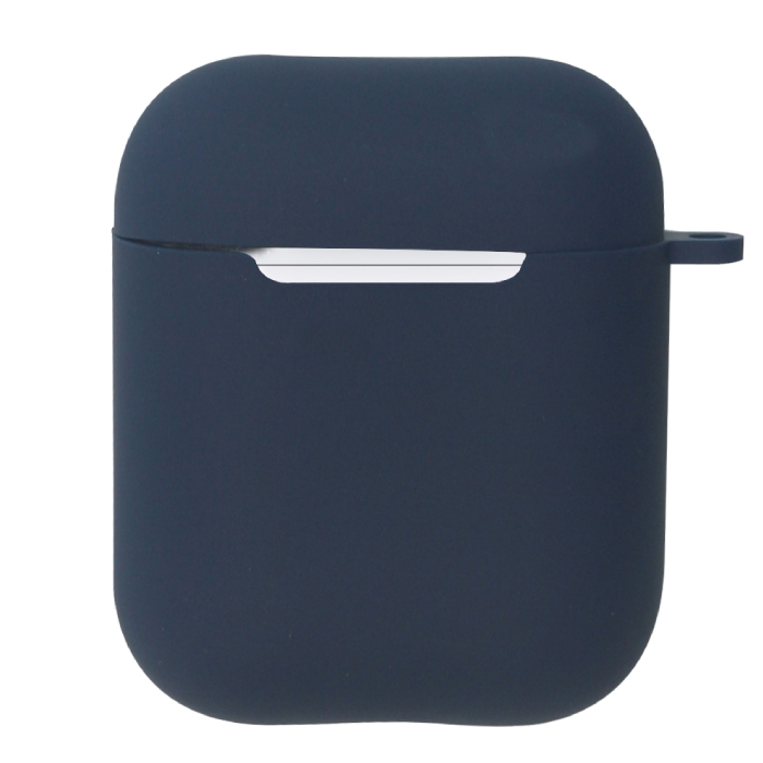 Buy Eq silicone apple airpods 1 and 2 case - navy in Saudi Arabia