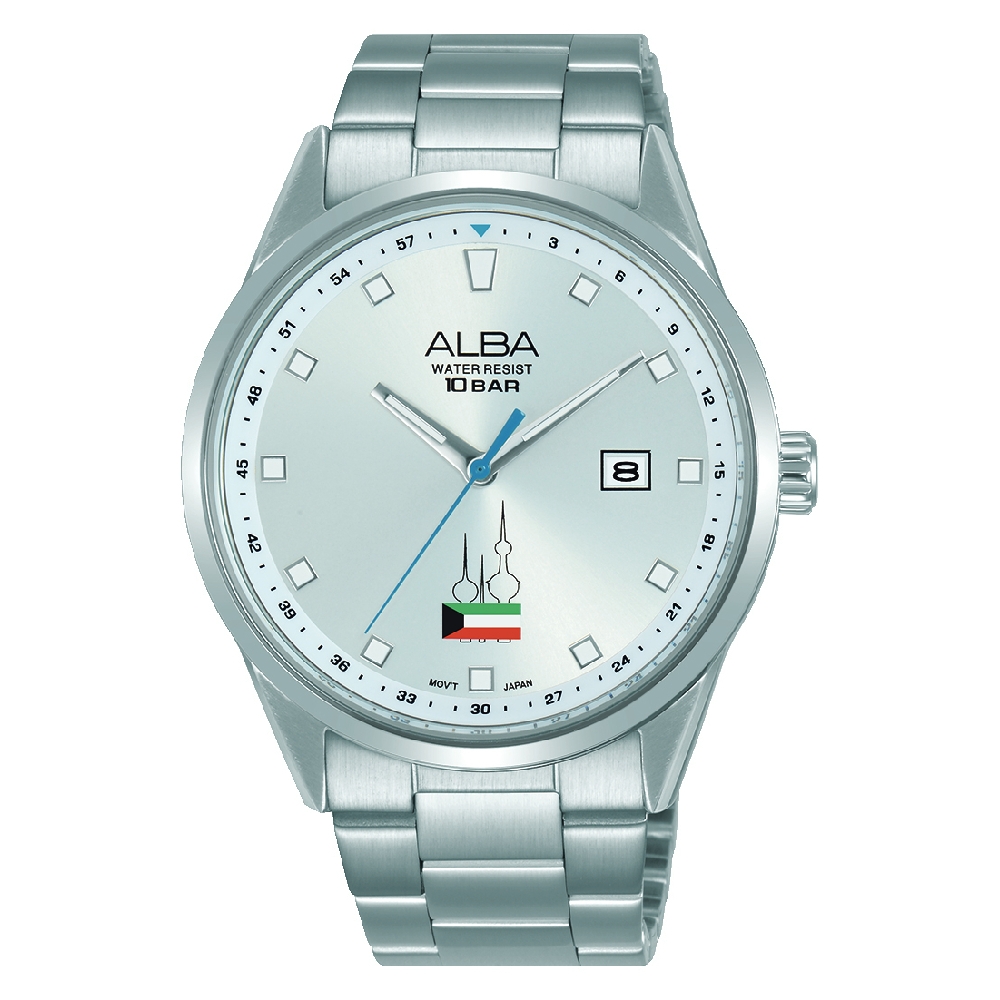 

Alba (kuwait flag logo) 40mm analog casual gent's watch - as9q89x1