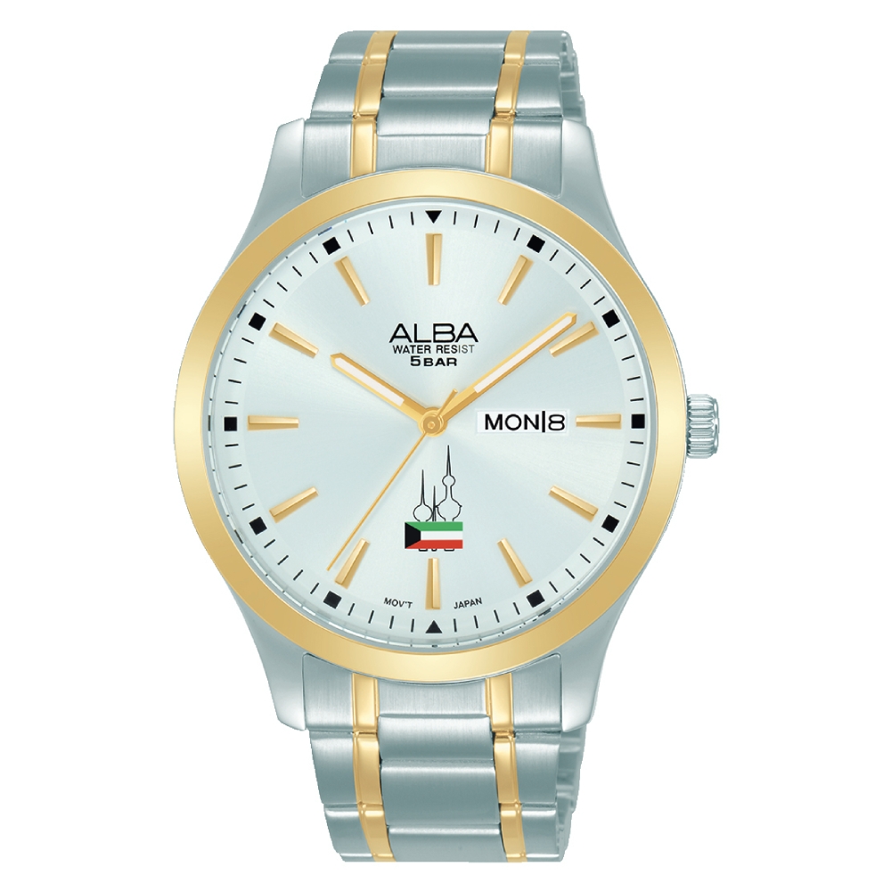 

Alba (kuwait flag logo) 40mm analog casual gent's watch - aj6174x1q