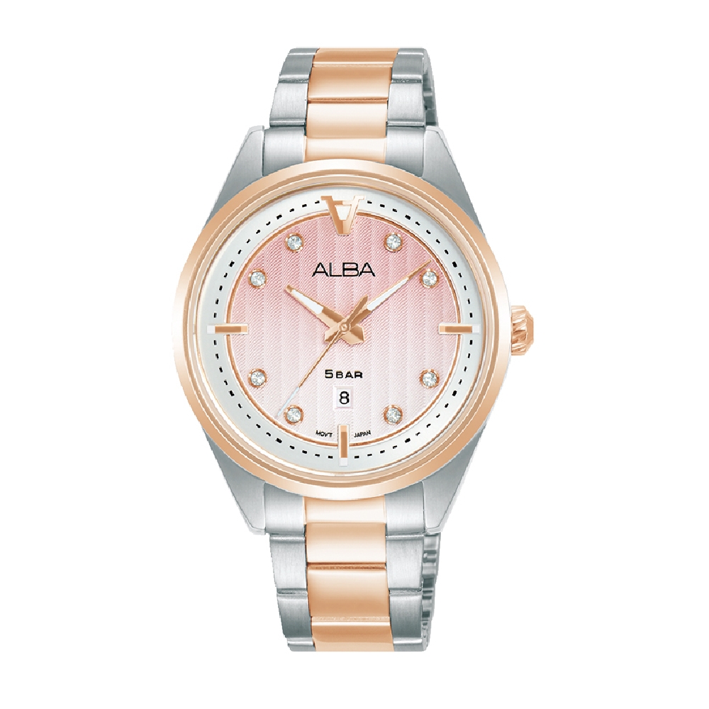 

Alba signa analog 34mm ladies metal strap casual watch - ah7ax8x1