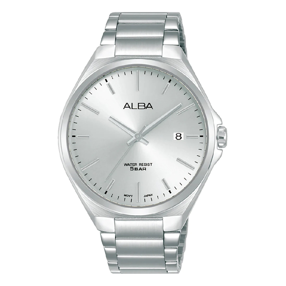 

Alba prestige men's watch, 40mm, analog, stainless steel strap, as9p91x1 –silver