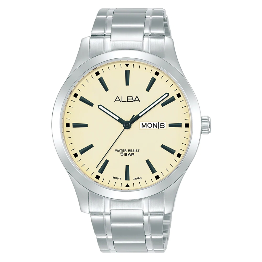 

Alba standard men watch, analog, 40mm, stainless steel, aj6161x1 – silver