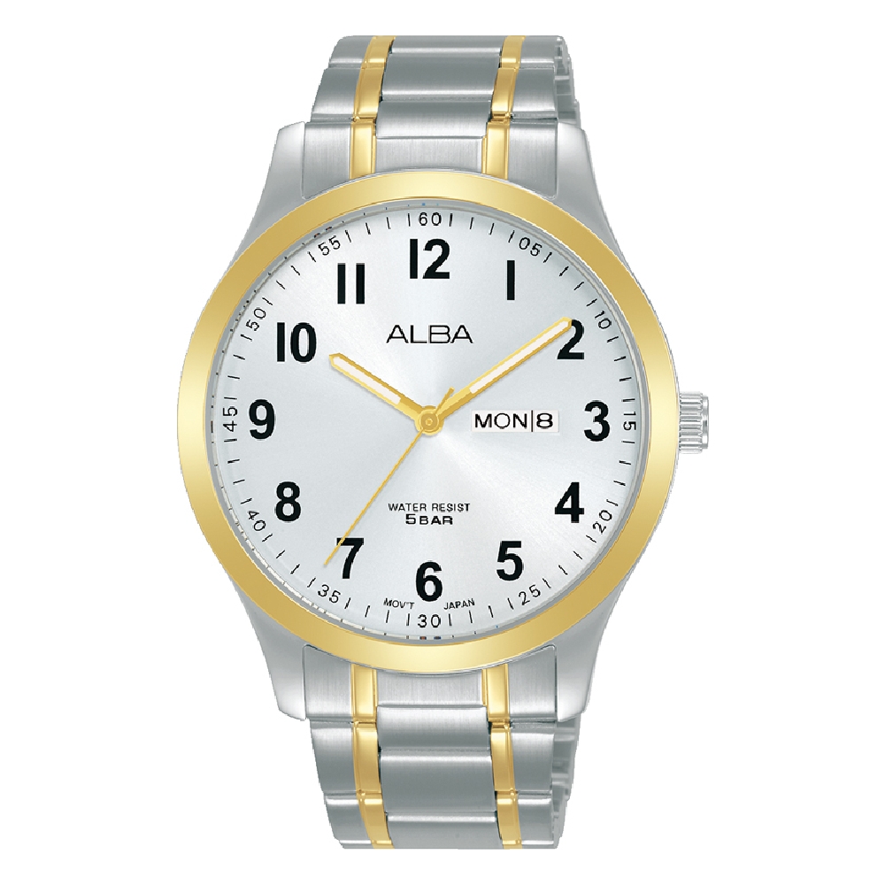 

Alba standard analog 40mm gent's metal strap casual watch - aj6168x1