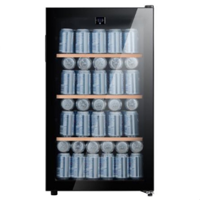 Buy Wansa beverage cooler, 3. 5cft, wusco-99-glc62 - grey in Kuwait