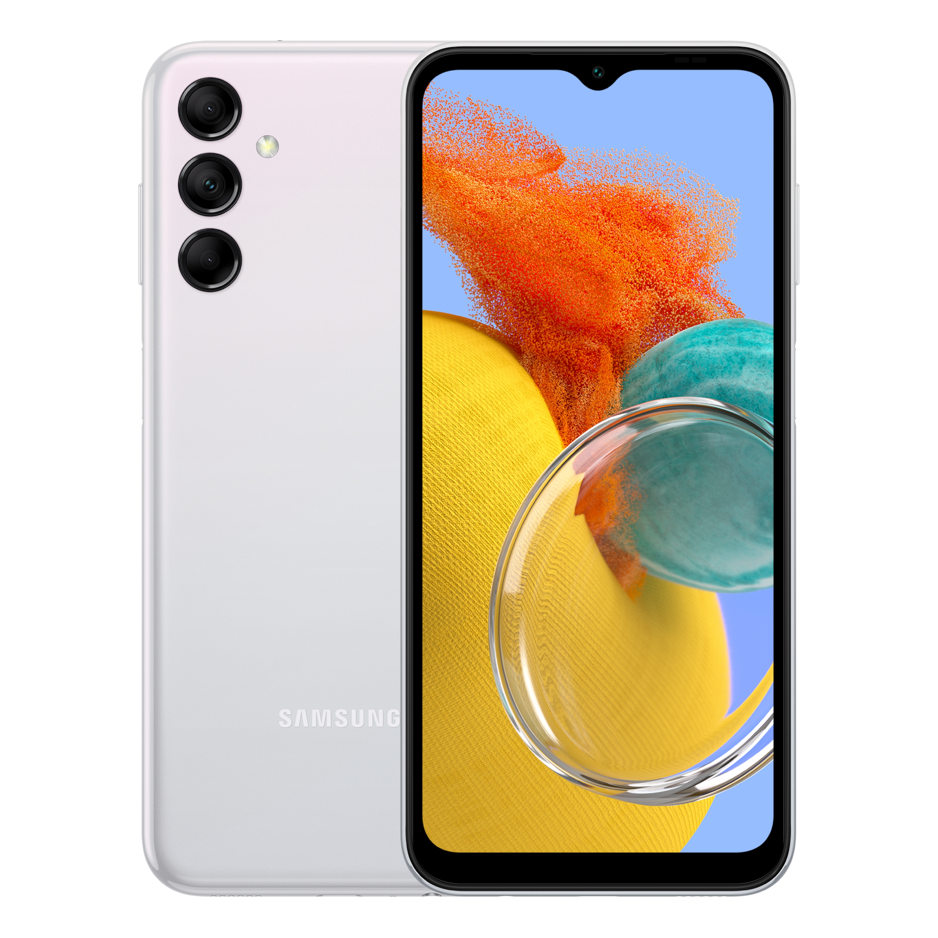 

Samsung galaxy m14 phone, 6. 6-inch, 64gb, 4gb ram - silver