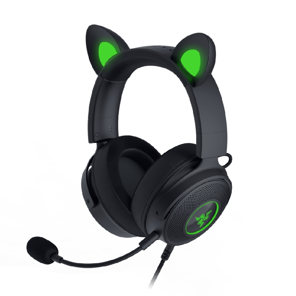 

Razer kraken kitty v2 pro wired gaming headset, rgb lights, rz04-04510100-r3m1 - black