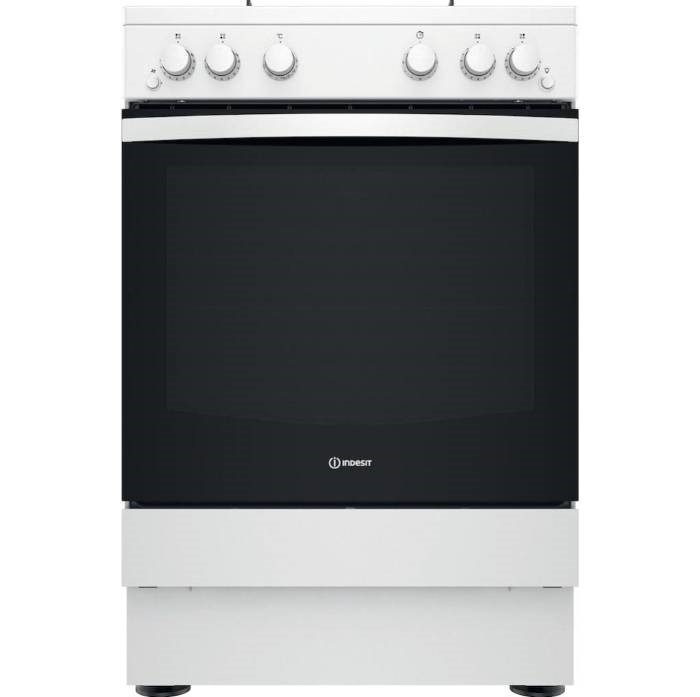 

Indesit 4 burners standing electric cooker, 60cm, is67e4khw/mea – white