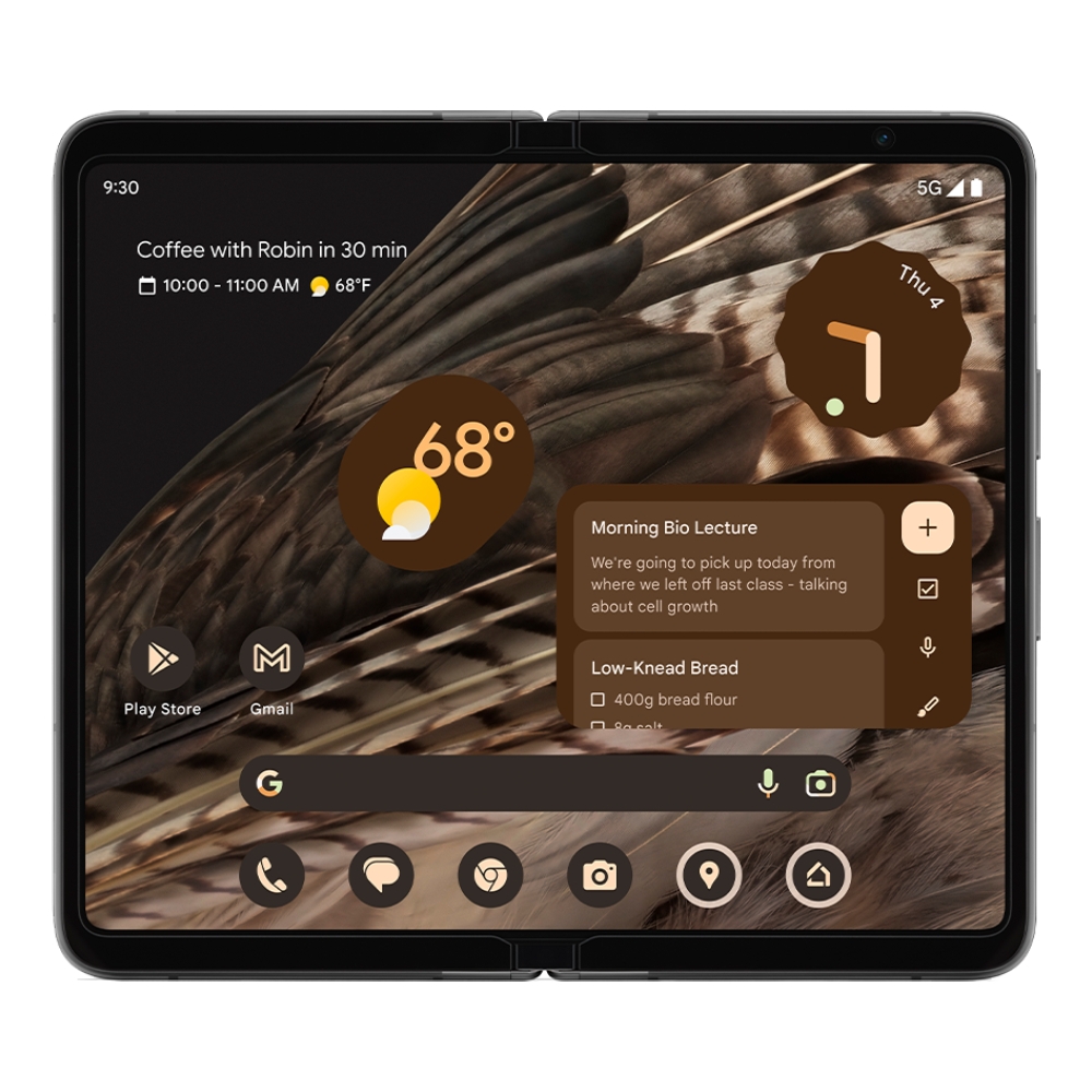 

Google pixel fold 256gb, 12gb ram, 7. 6-inch phone - obsidian black