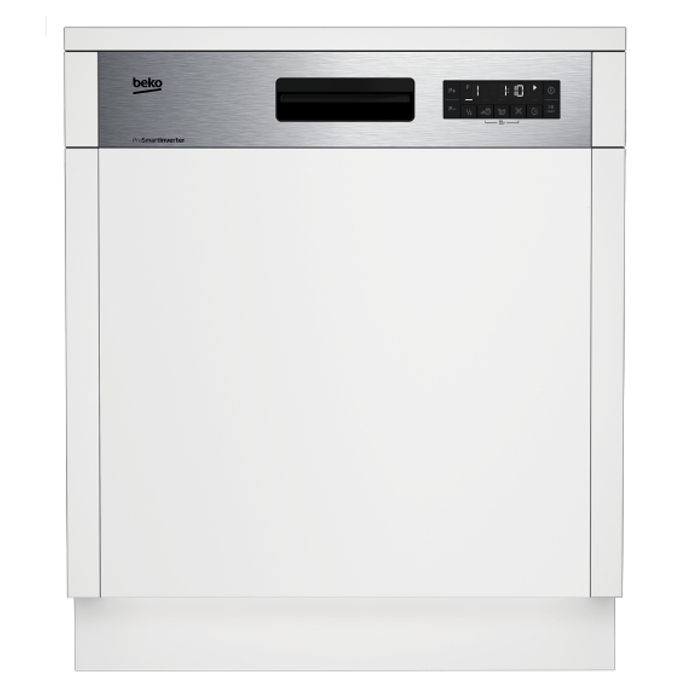 Buy Beko integrated dishwasher, 8 programmes, 14 place settings, dsn28420x - inox in Kuwait