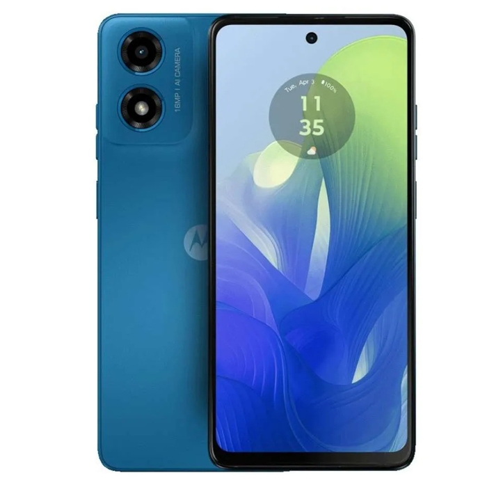 Buy Motorola moto g04 phone, 6. 56-inch, 4gb ram, 64gb – blue in Kuwait