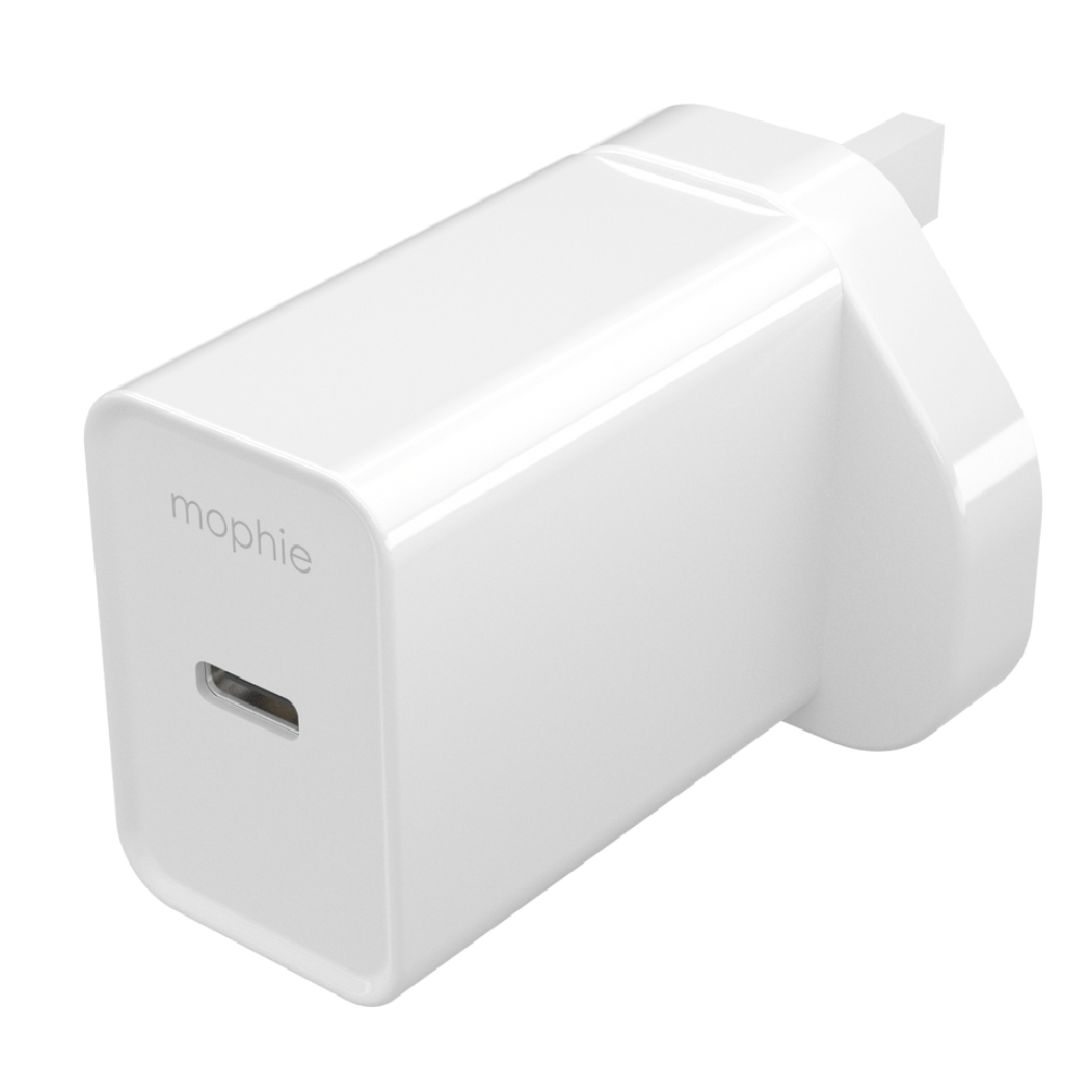 Buy Mophie essentials usb-c pd wall adapter, 20w, 409911857 – white in Kuwait