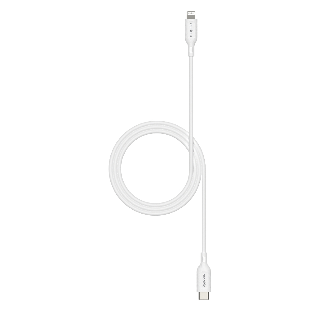 Buy Mophie usb-c to lightning cable, 1m, 409911862 – white in Kuwait