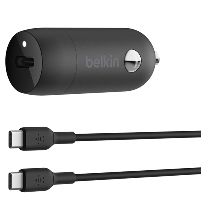 Buy Belkin boostcharge 30w usb-c car charger, cca004bt1mbk-b6 – black in Kuwait