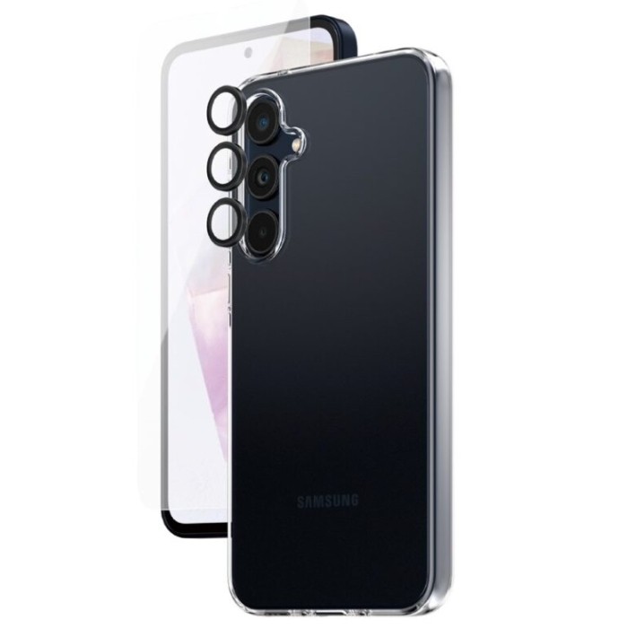 Buy Panzerglass 3-in-1 samsung galaxy a35 protection pack, bsafe95690 - clear in Kuwait