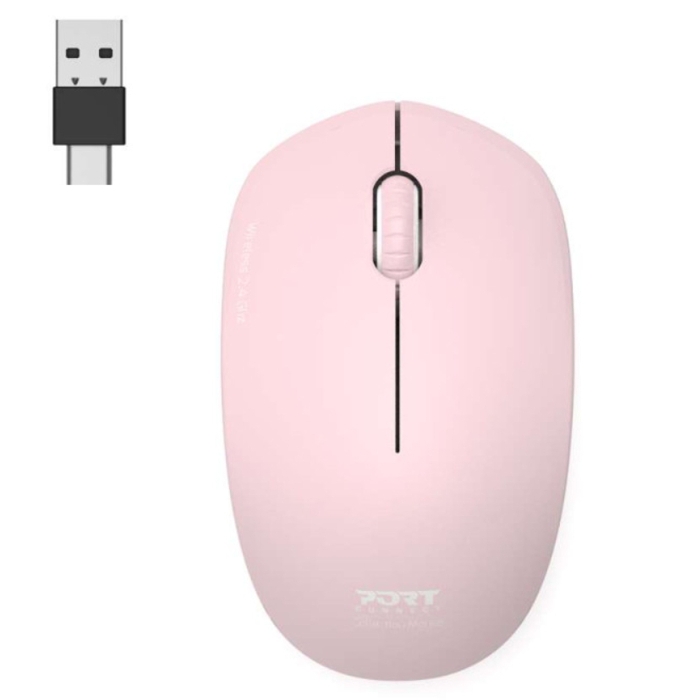 Buy Port collection ii silent wireless mouse, 2. 4ghz, 900541 - blush in Kuwait
