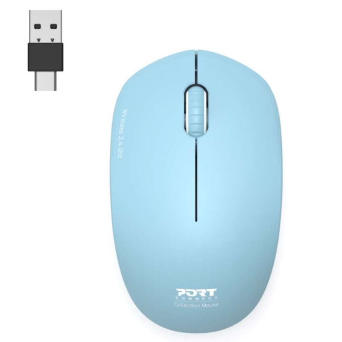 Buy Port collection ii silent wireless mouse, 2. 4ghz, 900544- azur in Kuwait
