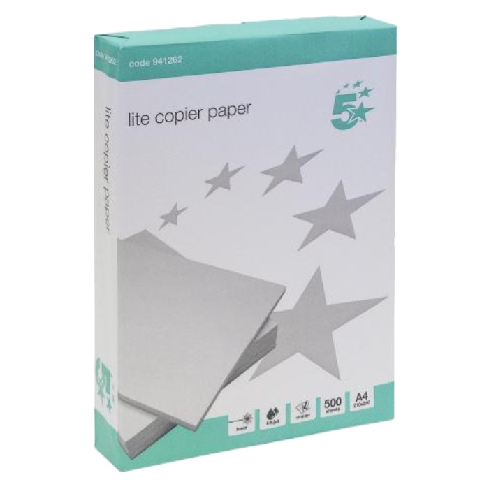 

5 star lite copier paper a4 - 500 sheets