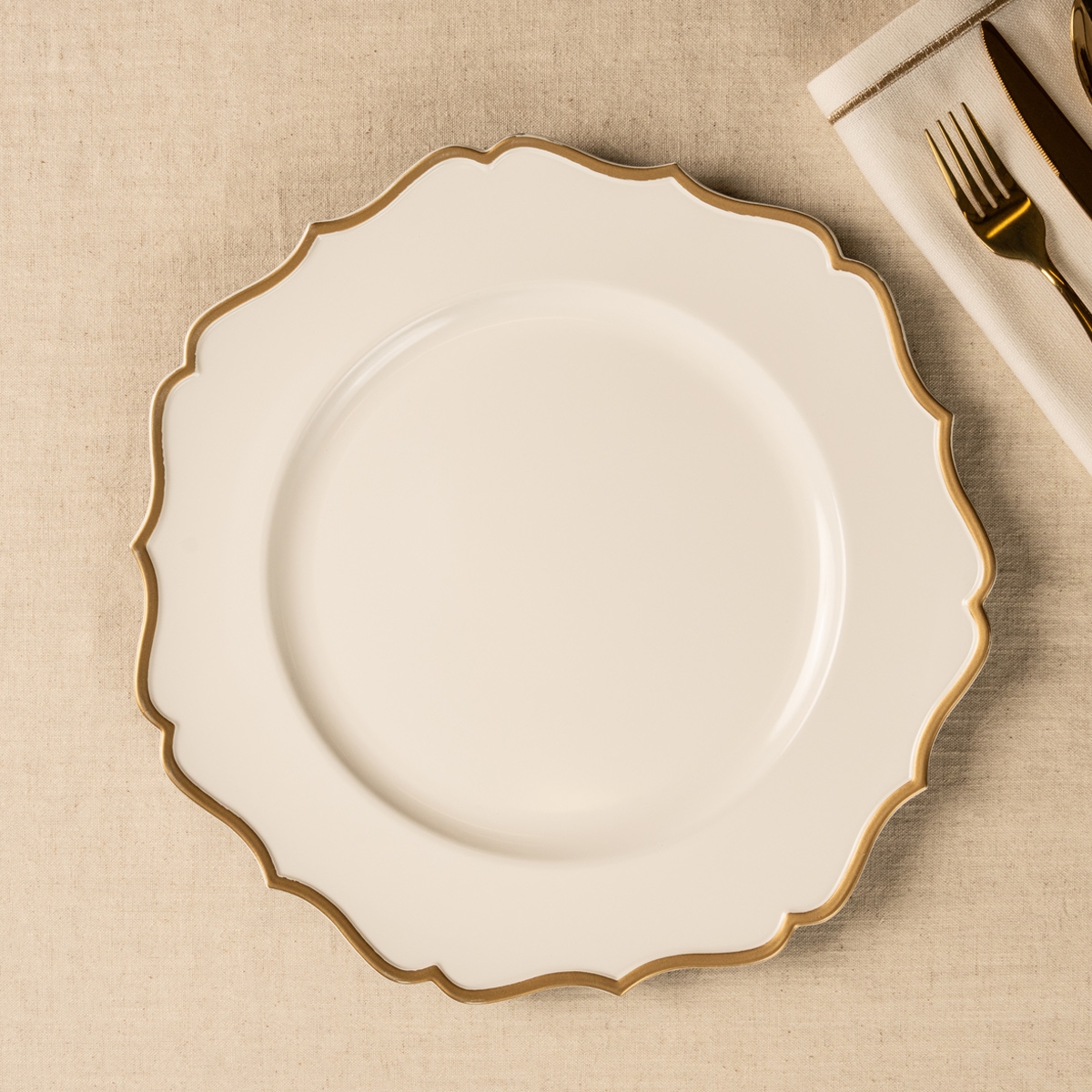 Buy Mx charger plate white 33x33x1. 5 cm in Kuwait
