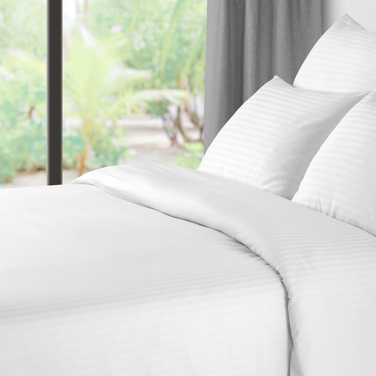 Buy The white collection duvet cover set white 240 x 260 cm in Kuwait
