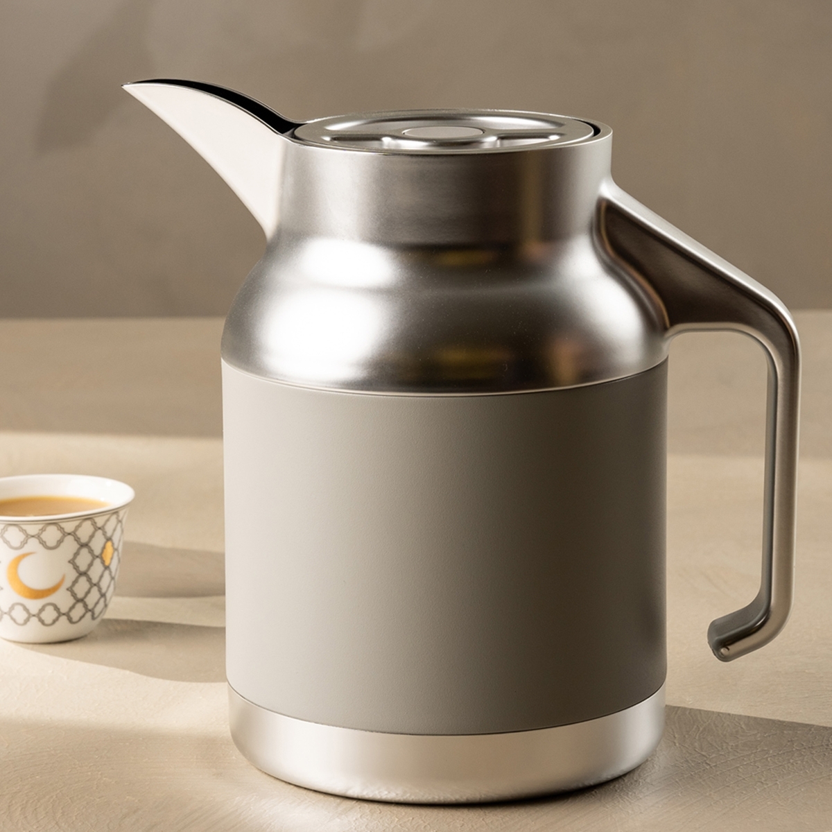 Buy Nova coffee server stainless steel d/w silver & grey 1. 5 ltr in Kuwait