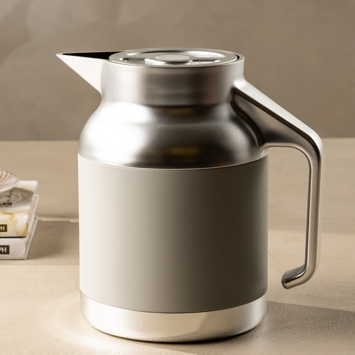 Buy Nova tea server stainless steel d/w silver & grey 1. 5 ltr in Kuwait