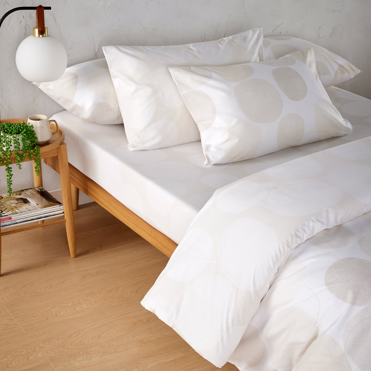 اشتري شُرشف سرير مشدود بحواف مطاطية مطبوع سامي بيج 180×200 سم في الكويت