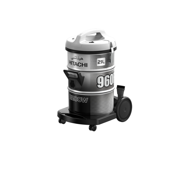 

Hitachi 21l 2200w drum vacuum (cv-960f ss220 pg)