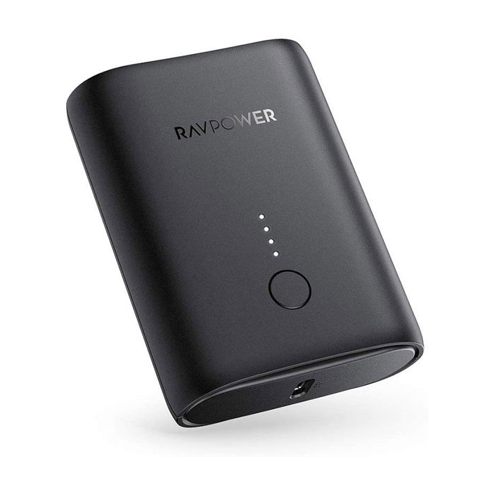 

Ravpower 10000mah pd+qc 2-port 18w power bank (rp-pb194b) - black